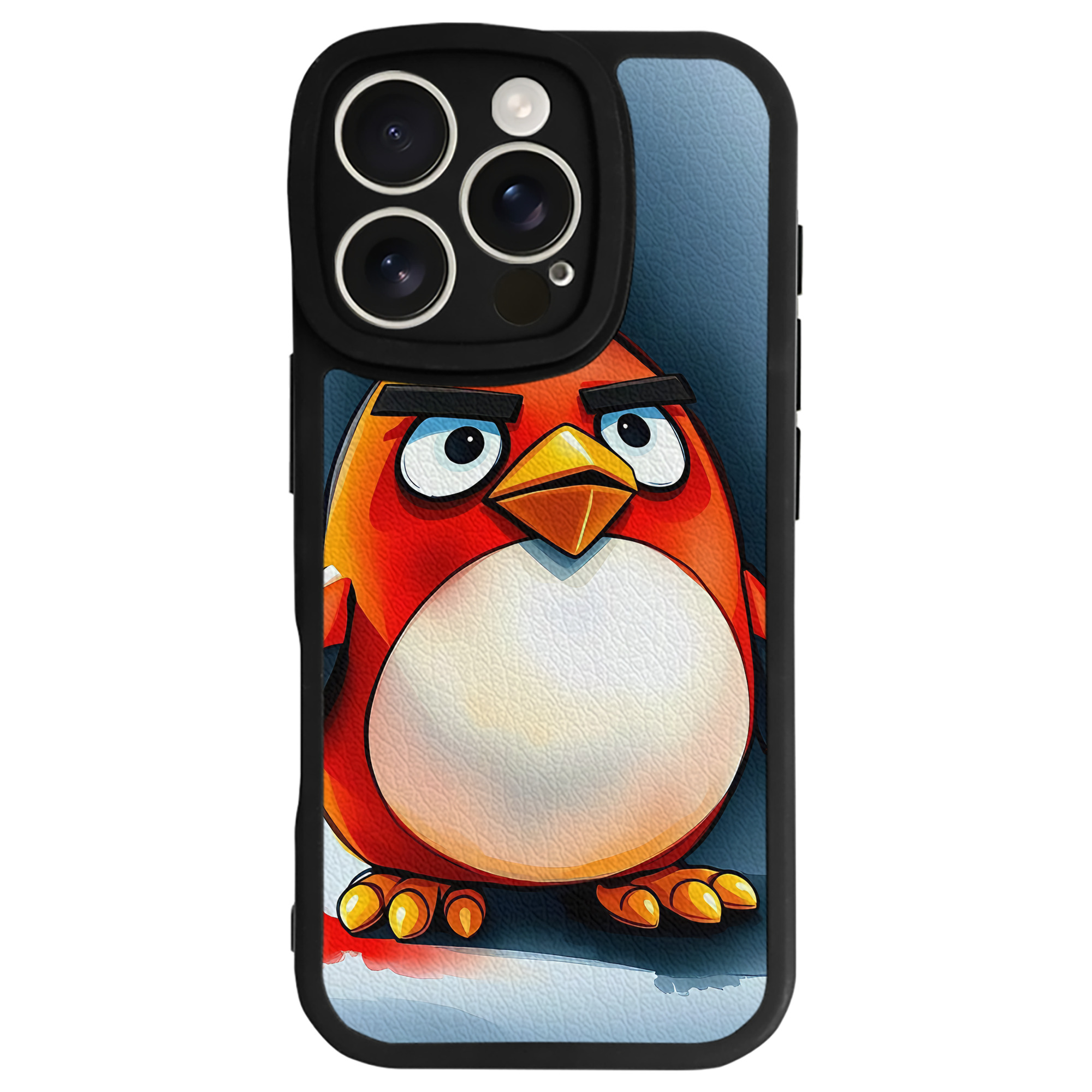 （画像用） Angry Birds アングリーバード 【iPhone 16シリーズ対応】シリコンスマホケース（レザー調） 材質：シリコン